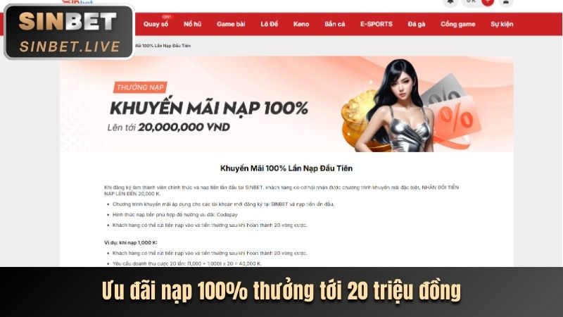 Kho game đa dạng và chất lượng cao tại Sinbet